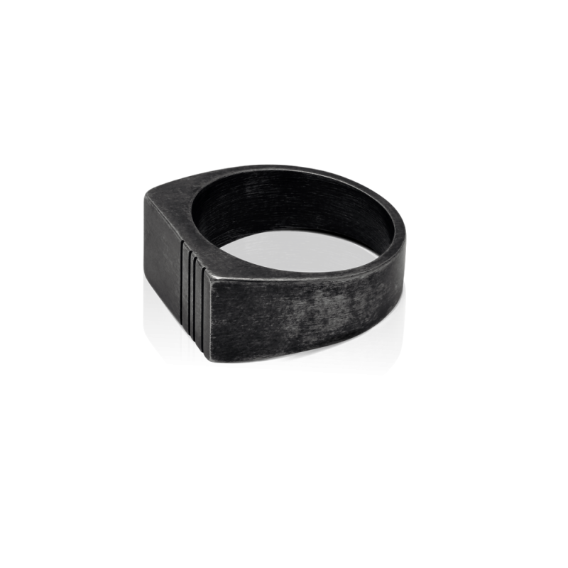 Bague-Acier-inoxydable-Homme-shaman-vintage-ROCHET-HA75 posée