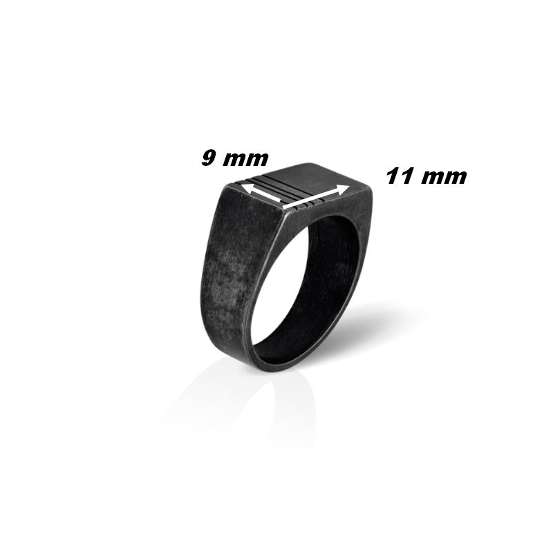 Bague Homme ROCHET, Acier inoxydable et câble, Shaman vintage