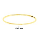 Bracelet Jonc 2.45 mm Femme Or jaune 750/1000 ROBBEZ MASSON, largeur