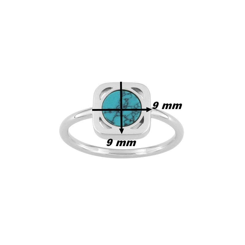 Bague-Femme-Argent-et-Turquoise-MURAT-307004-dimensions Bague Femme Argent 925/1000 et Turquoise MURAT, dimensions