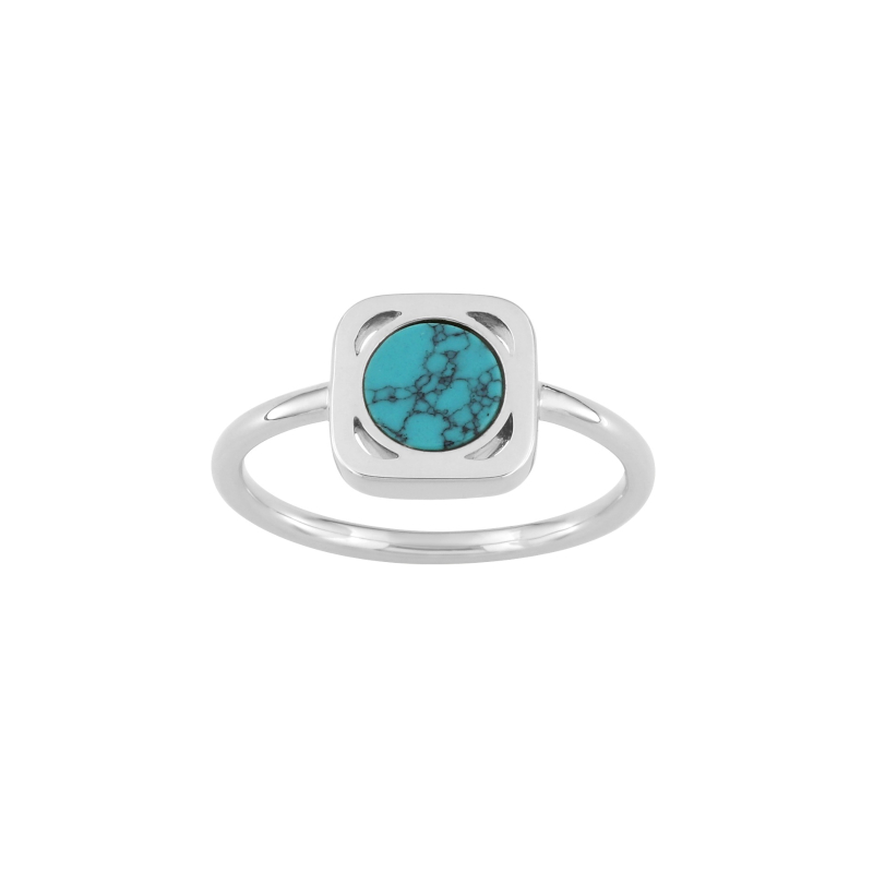 Bague-Femme-Argent-et-Turquoise-MURAT-307004 Bague Femme Argent 925/1000 et Turquoise MURAT