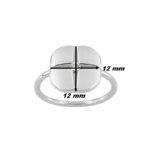 Bague Femme icône Argent 925/1000 et Oxyde de zirconium MURAT, dimensions