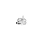 Bague breloque Femme Argent 925/1000 et Oxydes de zirconium MURAT, largeur
