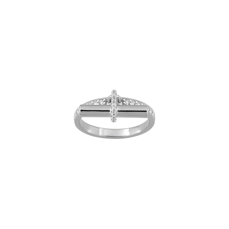 Bague breloque Femme Argent 925/1000 et Oxydes de zirconium MURAT