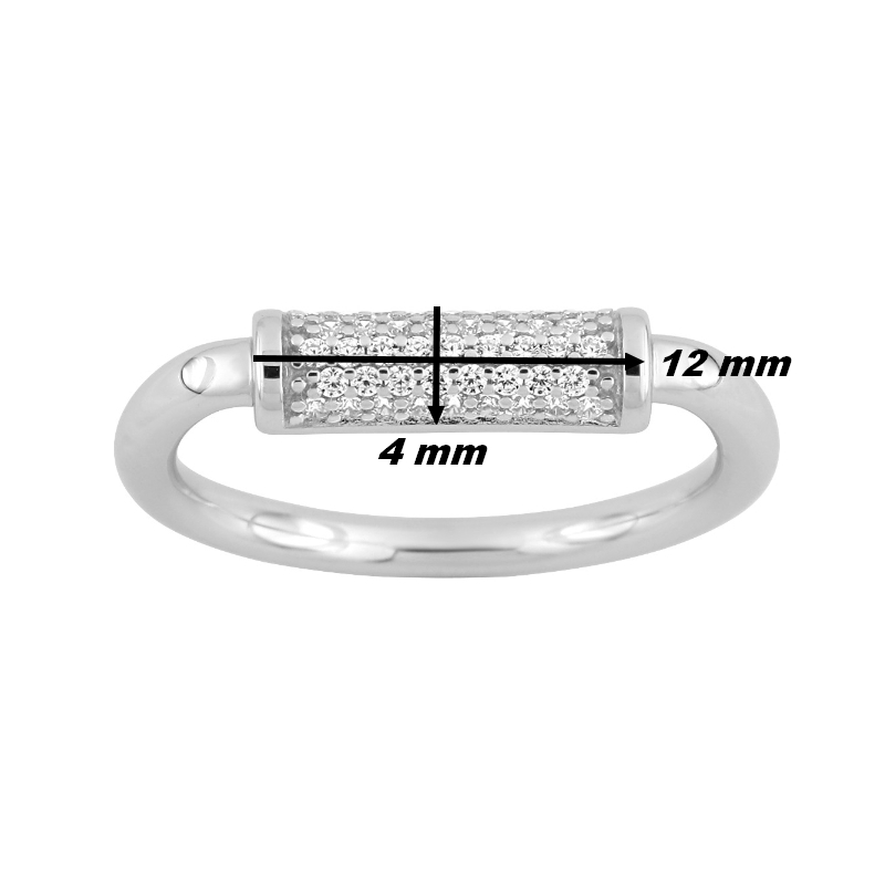 Bague-Femme-Argent-et-oxydes-MURAT-307103-1-dimensions Bague Femme Argent 925/1000 et Oxydes de zirconium MURAT, dimensions