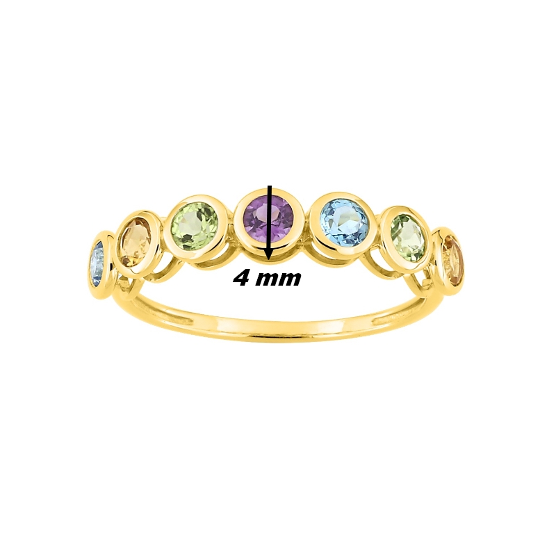 Bague-Femme-Or-jaune-750-amethyste-citrine-topaze-peridot-1-7448-V0-largeur Bague Femme Or jaune750/1000, Améthyste, Topaze, Citrine et Péridot ROBBEZ MASSON, largeur