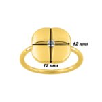 Bague Femme icône Plaqué Or et oxyde de zirconium MURAT