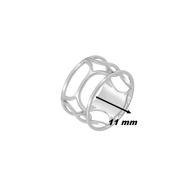 Bague Femme graphique Argent 925/1000 MURAT, largeur