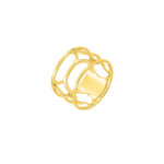 Bague Femme graphique Plaqué Or MURAT