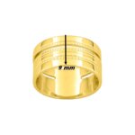 Bague Femme Plaqué Or MURAT, largeur