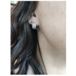 Boucles d'oreilles femme Argent portées Guy Laroche