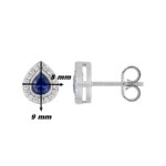 Boucles d’oreilles Femme Argent 925/1000 et Oxydes de zirconium de couleur CHRISTIAN BERNARD, dimensions