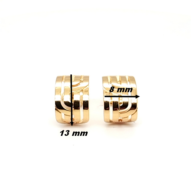 Boucles d'oreilles Femme Plaqué Or Guy Laroche mesures