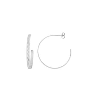 Boucles d'oreilles demi créoles Femme Argent MURAT