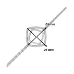 Dimensions bracelet Femme Argent et Oxydes Guy Laroche