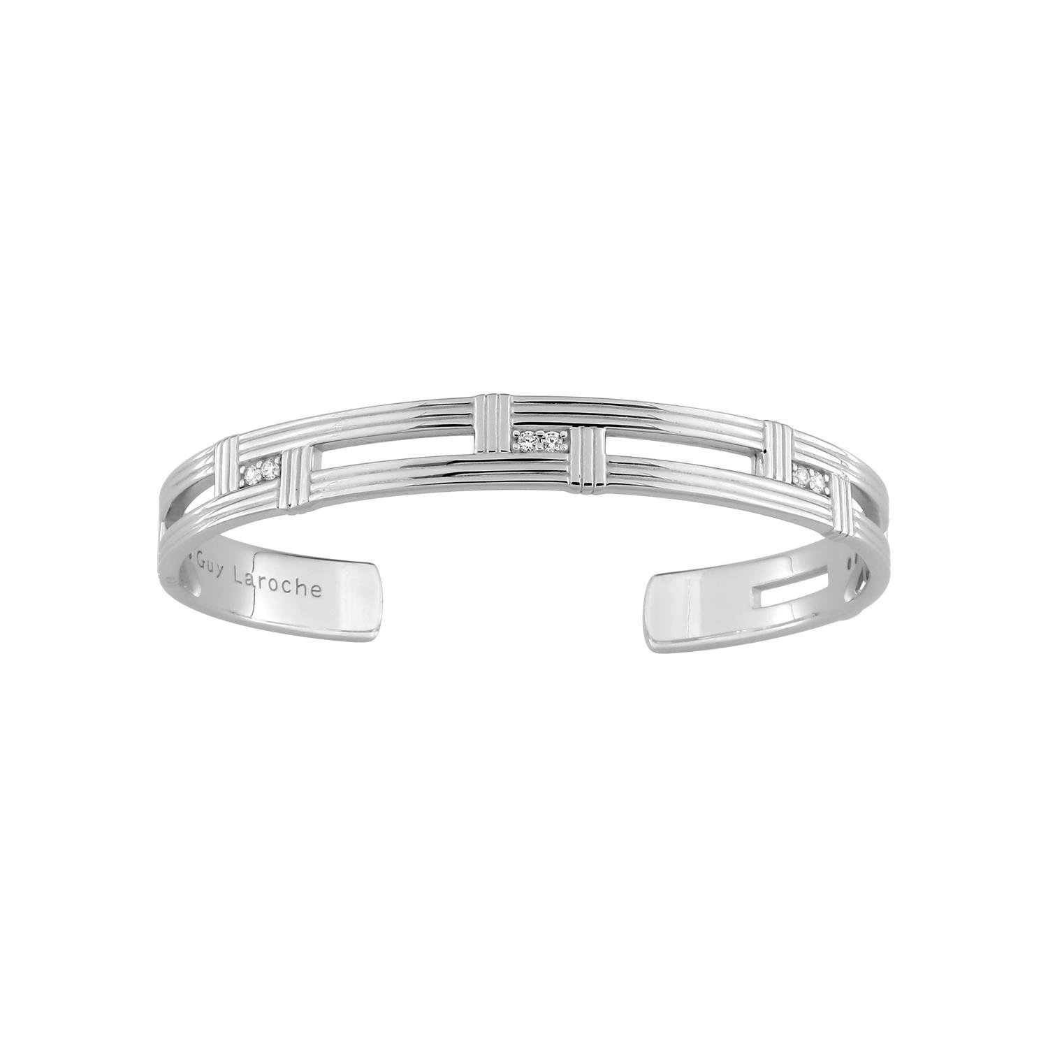 Bracelet-Femme-Argent-et-Oxydes-GUY-LAROCHE-g33047-11 Bracelet jonc femme Argent et Oxydes Guy Laroche
