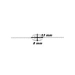 Bracelet Femme graphique Argent 925/1000 MURAT, dimensions