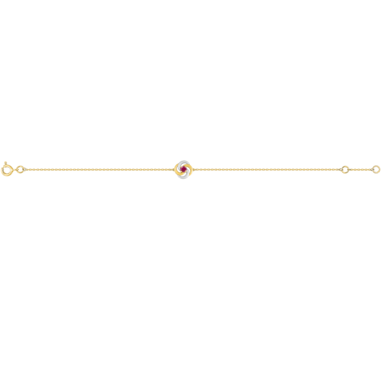Bracelet Femme Or jaune 750/1000, Rhodium et Rubis ROBBEZ MASSON, entier