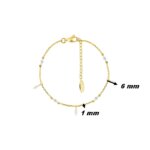 Bracelet Femme Plaqué Or et oxydes MURAT, dimensions