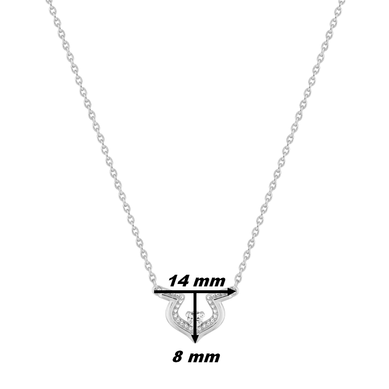 Collier Femme royale Argent 925/1000 et Oxyde de zirconium MURAT, dimensions