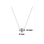 Collier Femme Argent 925/1000 graphique MURAT, dimensions