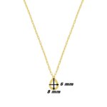 Collier goutte Femme Or jaune 750/1000 ROBBEZ MASSON, dimensions