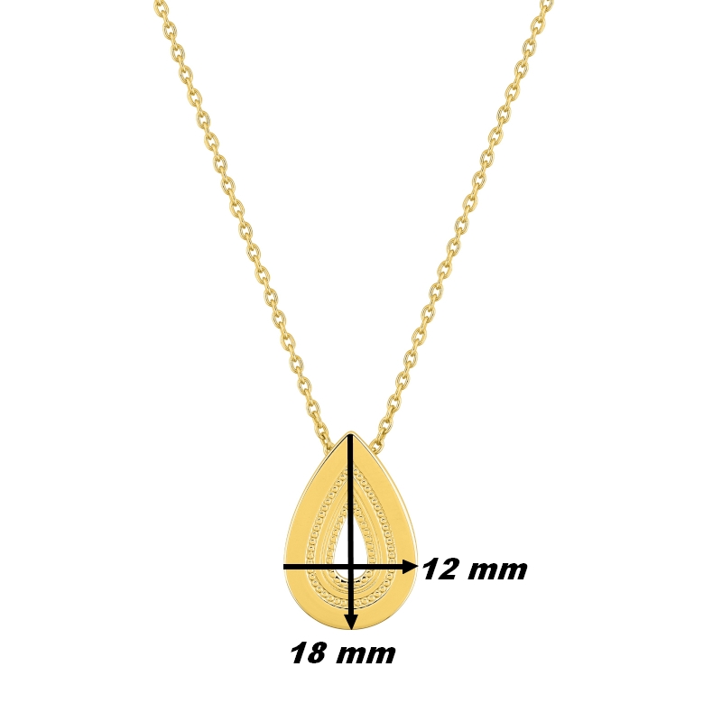 Collier-Femme-plaque-or-MURAT-102907-dimensions Collier Femme Plaqué Or MURAT, dimensions