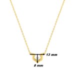 Collier Femme royale Plaqué or et Oxyde de zirconium MURAT, dimensions