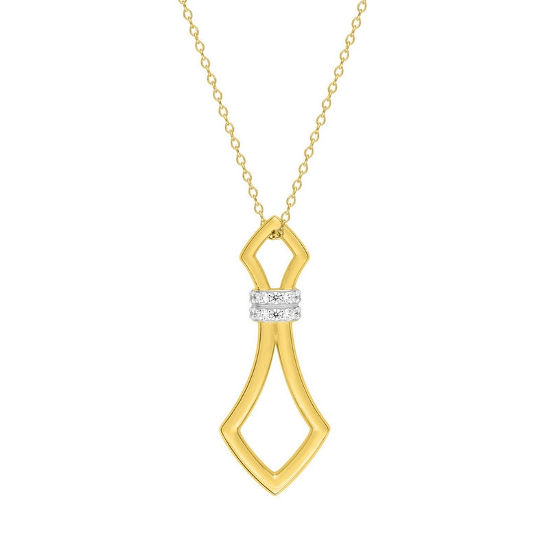 Collier long Femme Plaqué Or et Oxydes de zirconium MURAT