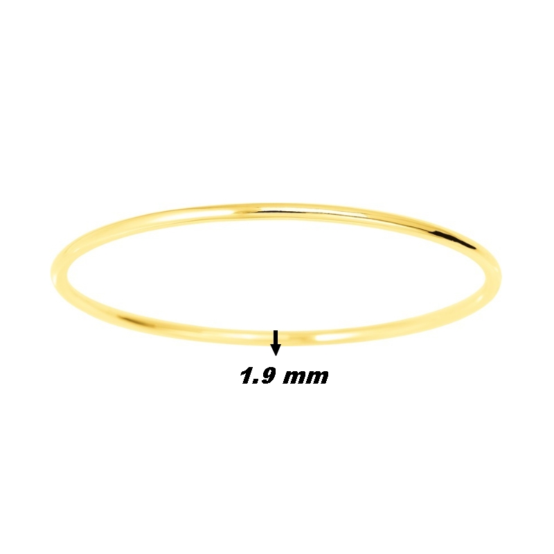 Bracelet Jonc Femme Or jaune 750/1000 ROBBEZ MASSON, épaisseur