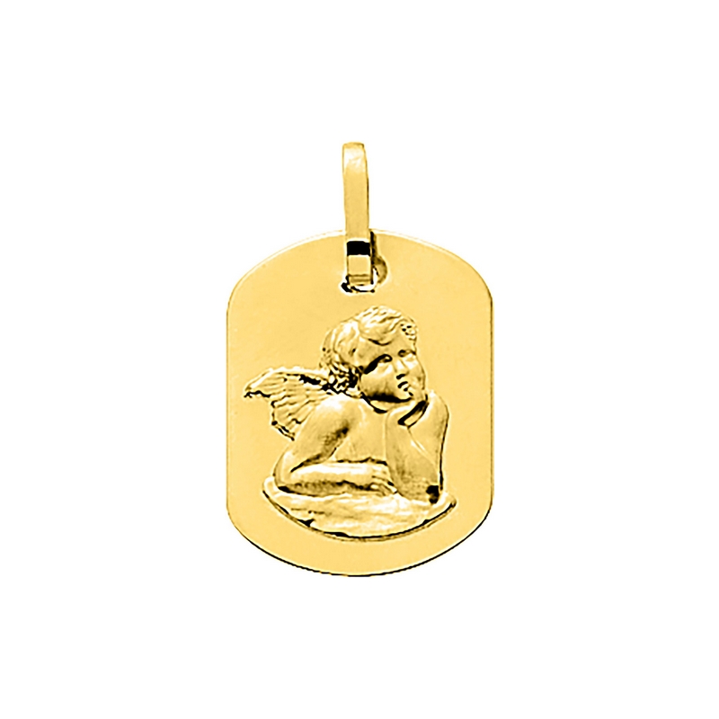 Pendentif Médaille Ange Or jaune 750/1000 ROBBEZ MASSON