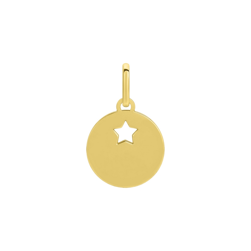 Medaille-etoile-Or-jaune-750-robbez-masson-P147 Pendentif Médaille Etoile Or jaune 750/1000 ROBBEZ MASSON