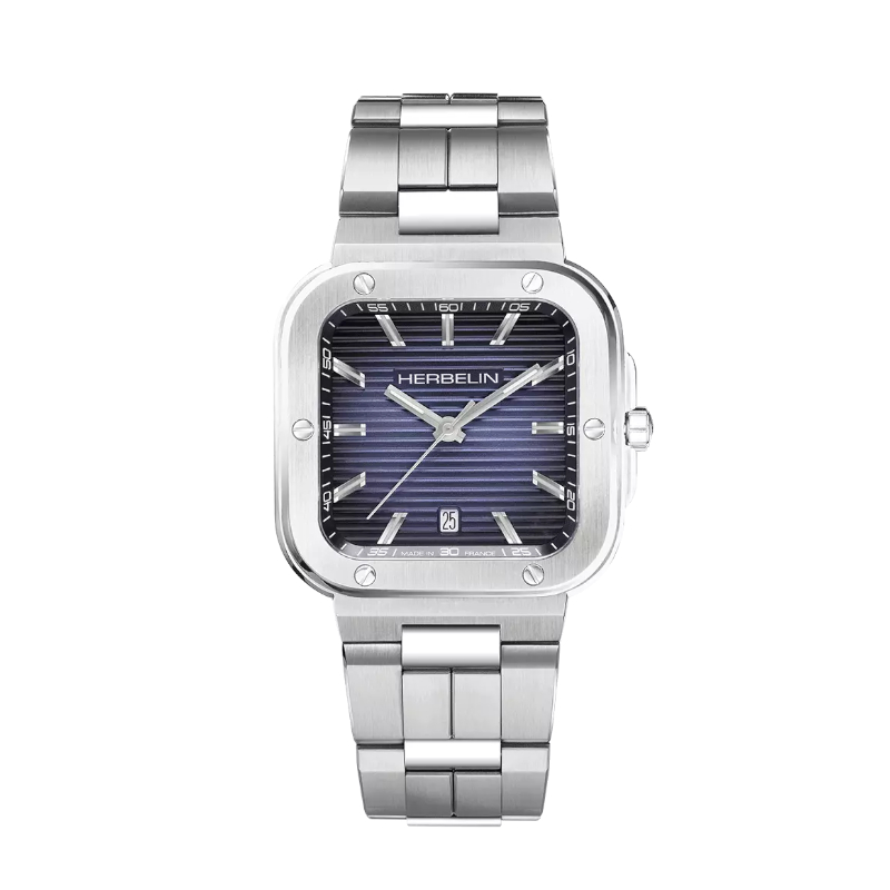 Montre-Cap-Camarat-Homme-Acier-inoxydable-HERBELIN-12246B15 Montre Cap Camarat Homme Acier inoxydable HERBELIN Référence - 12246B15