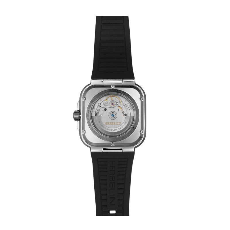Montre-Cap-Camarat-automatique-Homme-Acier-inoxydable-et-caoutchouc-HERBELIN-1646A14CA dos
