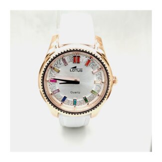 Montre Femme cuir blanc Acier inoxydable LOTUS 18901/1