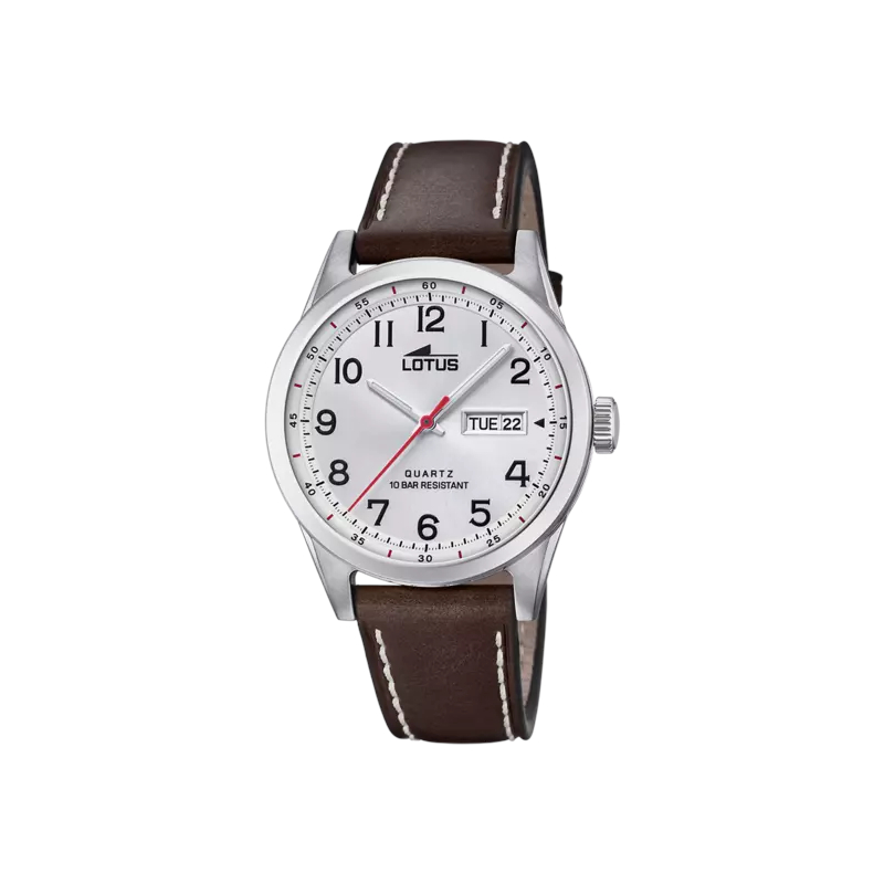 Montre-Homme-cuir-marron-et-Acier-inoxydable-LOTUS-18671-1 Montre Homme cuir marron et Acier inoxydable LOTUS 18671/1