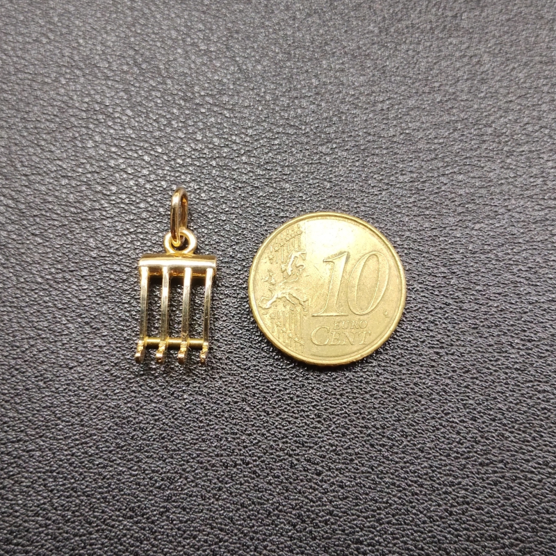 Pendentif Râteau du raseteur Or jaune 750/1000 THOMAS JAVON, taille