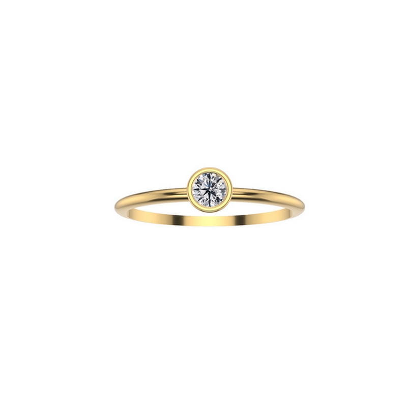 Solitaire-Or-jaune-750-et-Diamant-THOMAS-JAVON-My-Little-Dream-MLDSCJ010 Solitaire Or jaune 750/1000 et Diamant MY LITTLE DREAM by THOMAS JAVON