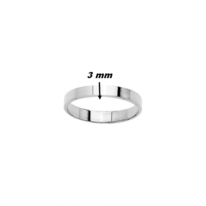 alliance-femme-ruban-lisse-argent925-robbez-masson-307794-largeur Alliance ruban lisse Femme Argent 925/1000 ROBBEZ MASSON, largeur