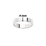 Alliance ruban lisse Homme Argent 925/1000 ROBBEZ MASSON, largeur