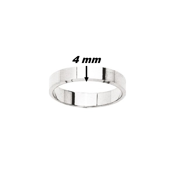 alliance-homme-ruban-lisse-argent925-robbez-masson-307795-largeur Alliance ruban lisse Homme Argent 925/1000 ROBBEZ MASSON, largeur
