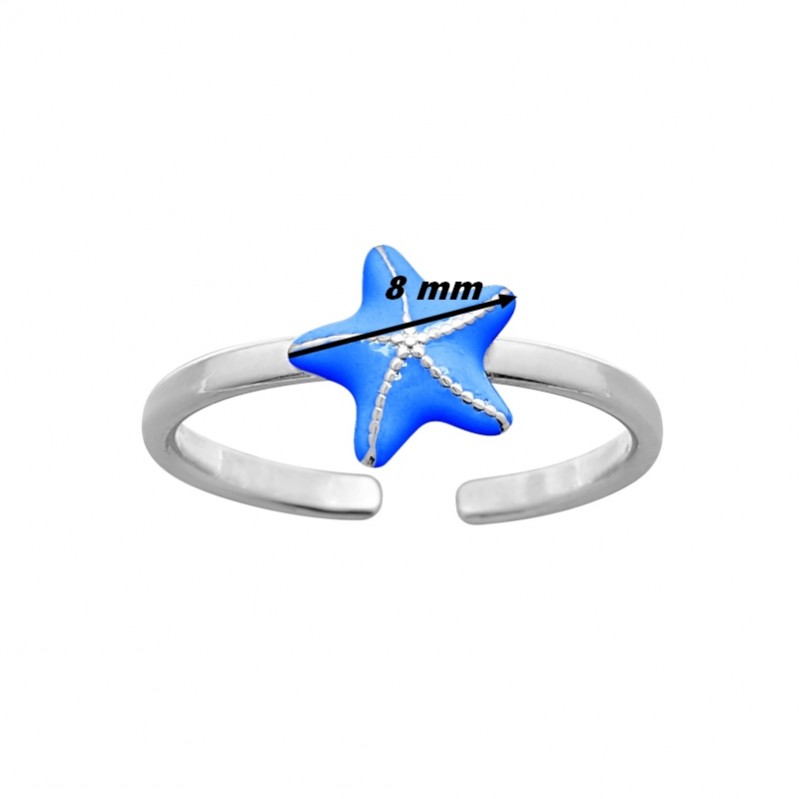 bague-enfant-etoile-de-mer-argent-925-robbez-masson-337834R-largeur Bague ouverte Enfant Etoile de mer Argent 925/1000 ROBBEZ MASSON, largeur