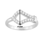 Bague Femme Argent 925/1000 et Oxydes de zirconium MURAT, largeur