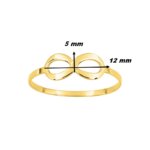 Bague Femme Infini Or jaune 750/1000 ROBBEZ MASSON, dimensions