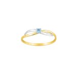 Bague Femme Or jaune 750/1000, Rhodium et Topaze ROBBEZ MASSON