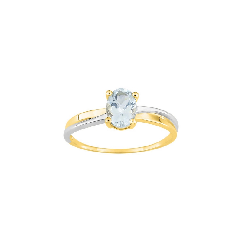 bague-femme-or-jaune-blanc-750-aigue-marine-robbez-masson-1745AM Bague Femme Or jaune et blanc 750/1000 et Aigue Marine ROBBEZ MASSON
