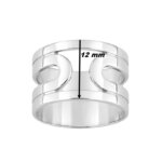 Bague graphique Femme Argent 925/100 MURAT, largeur