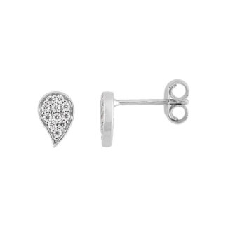 Boucles d’oreilles Femme Or blanc 750/1000 et Oxydes de zirconium ROBBEZ MASSON