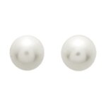 Boucles d’oreilles clous Perles de culture 7 mm Or jaune 750/1000 ROBBEZ MASSON