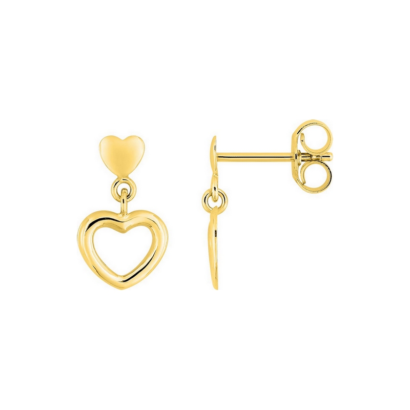 boucles-oreilles-coeur-femme-or-jaune-750-24719-robbez-masson Boucles d’oreilles cœur Femme Or jaune 750/1000 ROBBEZ MASSON